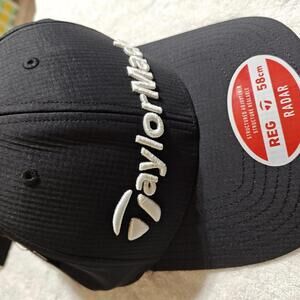 TaylorMade TP Ball CDW Golf Hat Adjustable Cap Black Ahead Extreme Fit NWT